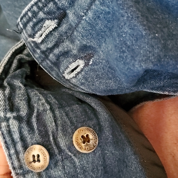 💙🤍 Vintage Calvin Klein High Waisted Jean Wrap Skirt - Denim - SMALL - Picture 10 of 16